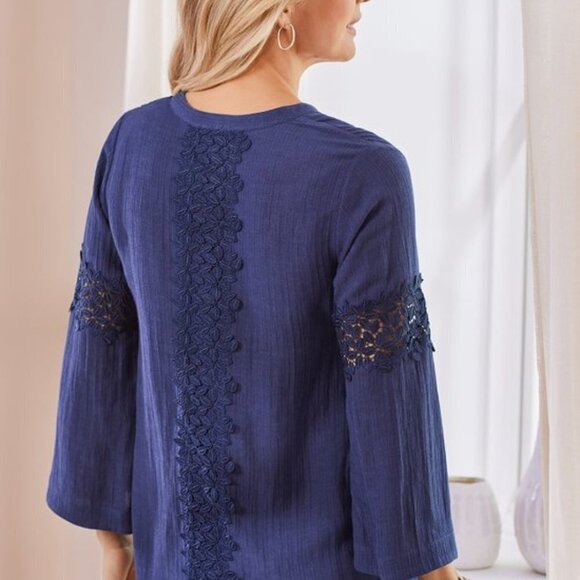 Soft Surroundings Traper Blouse - Picture 2 of 8